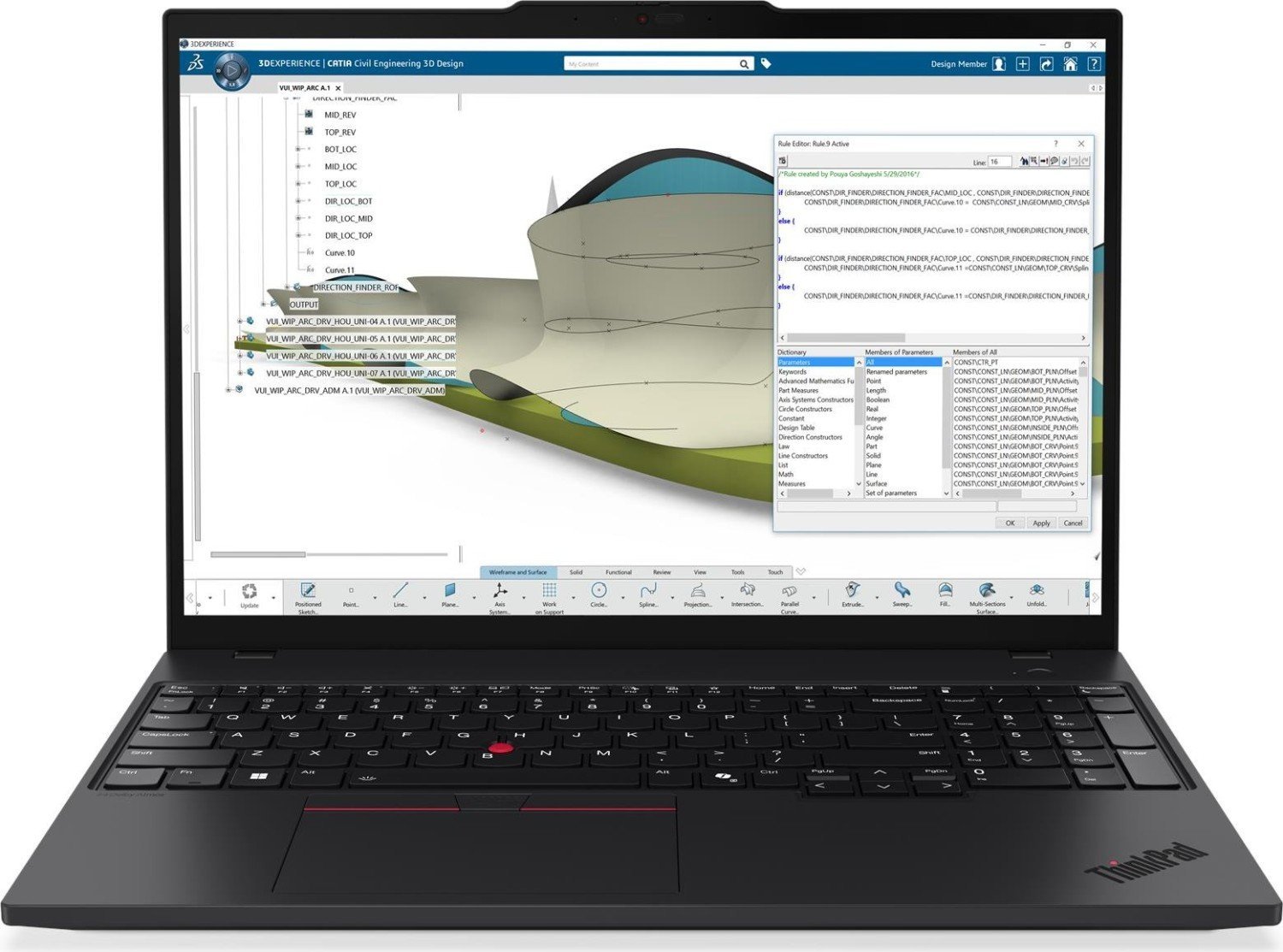 Laptop Lenovo ThinkPad P16s G4 Ryzen AI 7 PRO 350 / 32 GB / 1 TB / W11 Pro (21QR003QGE)