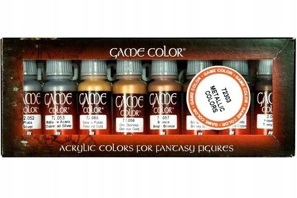 Vallejo Vallejo: 72.303 - Game Color - Metallic Colors (8x18 ml)