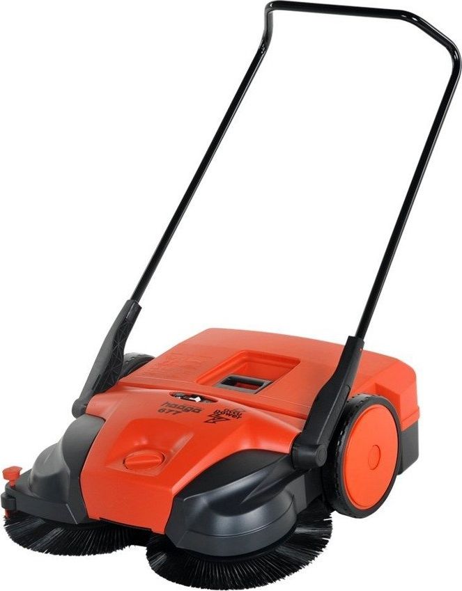 Haaga 677 ZAMIATARKA ELEKTRYCZNA AKUMULATOROWA RĘCZNA PROWADZONA URZĄDZENIE SPRZĄTAJĄCE Z SYSTEMEM TURBO 77cm