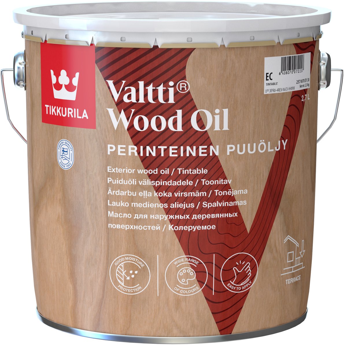 Tikkurila WOOD OIL VALTTI olej do drewna EC 2.7L