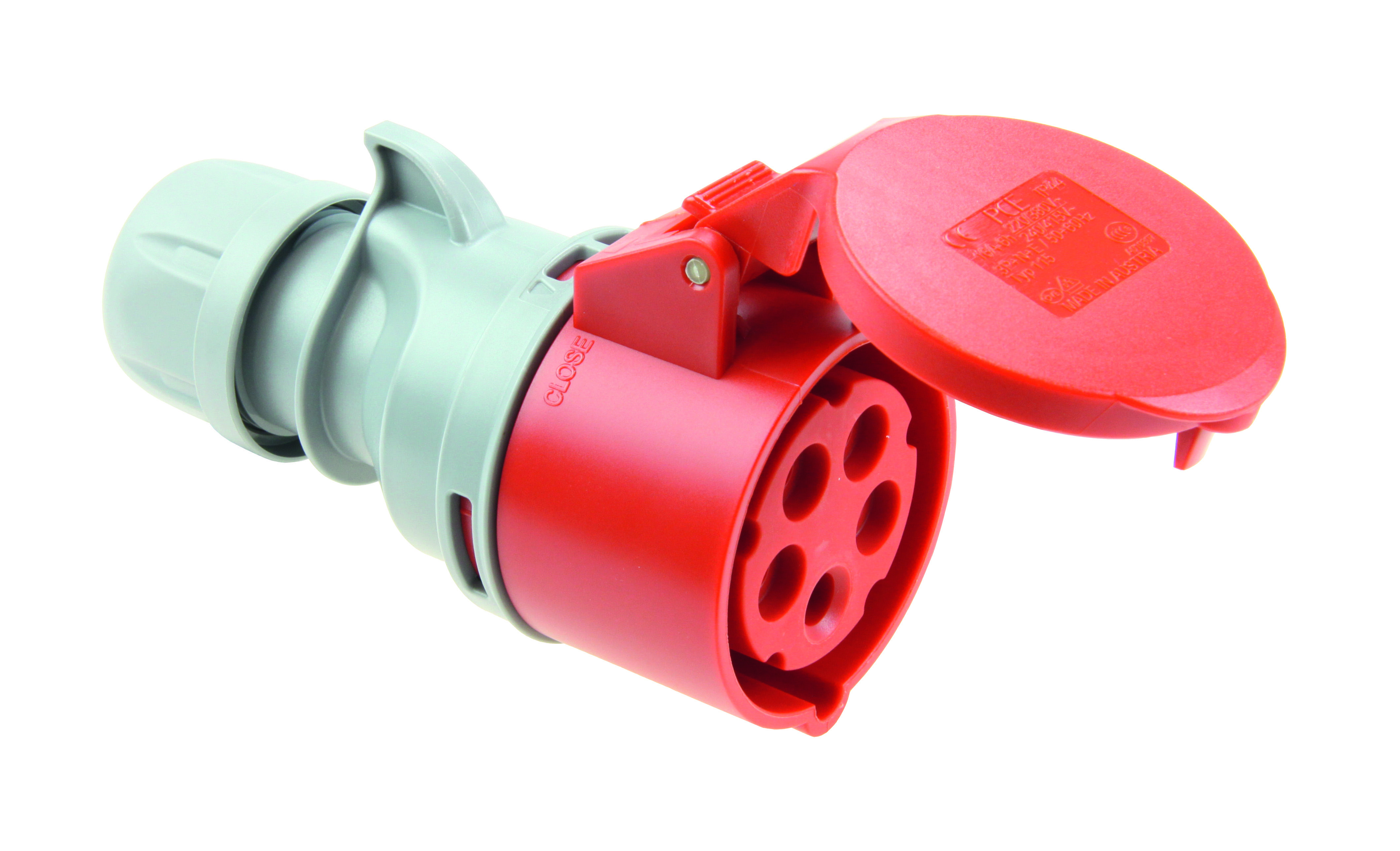 PCE Gniazdo przenośne Turbo Shark 32A 400V 3P+Z+N IP44 225-6TT