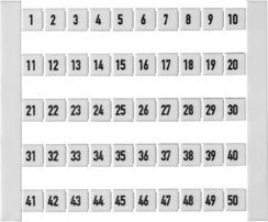 Weidmuller Oznacznik do złączek (1opk=500 sztuk) DEK 5 FW 1-50