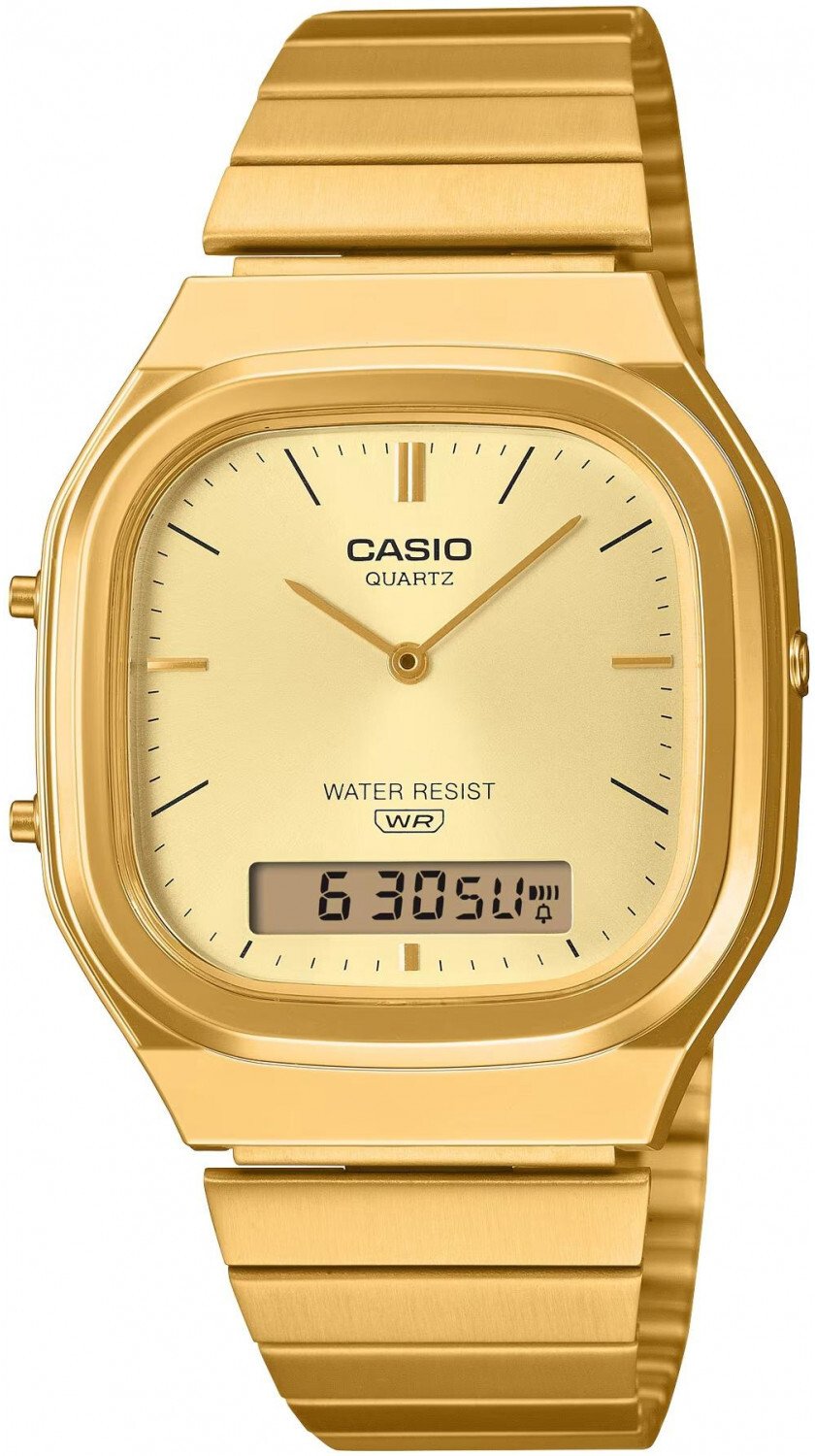 Zegarek Casio Zegarek męski Casio AQ-240EG-9AEF złoty