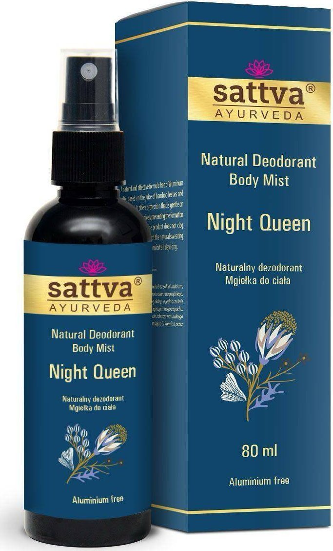 Sattva Natural Deodorant Body Mist dezodorant w formie mgiełki do ciała Night Queen 80ml