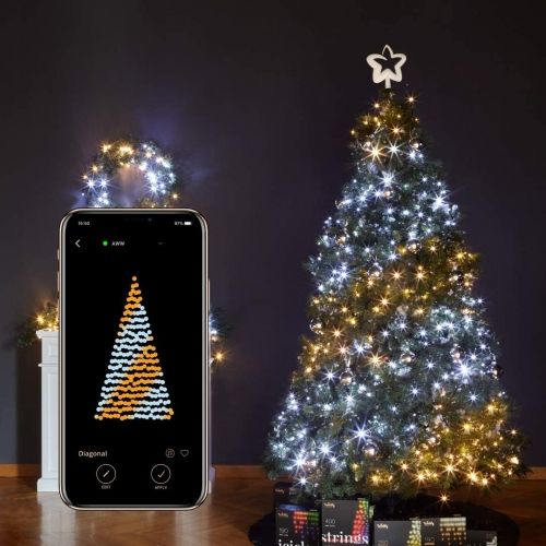 Twinkly Inteligentne lampki choinkowe 250 AWW 20m