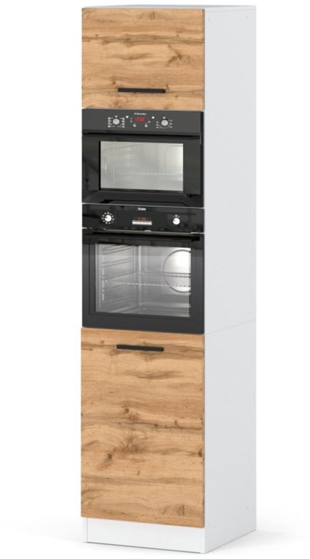 Szafka Kuchenna Słupek Modułowy Stojący Blande 60cm Biały Dąb Wotan