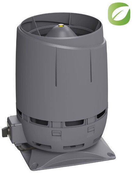 PRZYBYSZ wentylator dachowy ECO* 160S VENT + Płyta montażowa 300300 Czarny one size