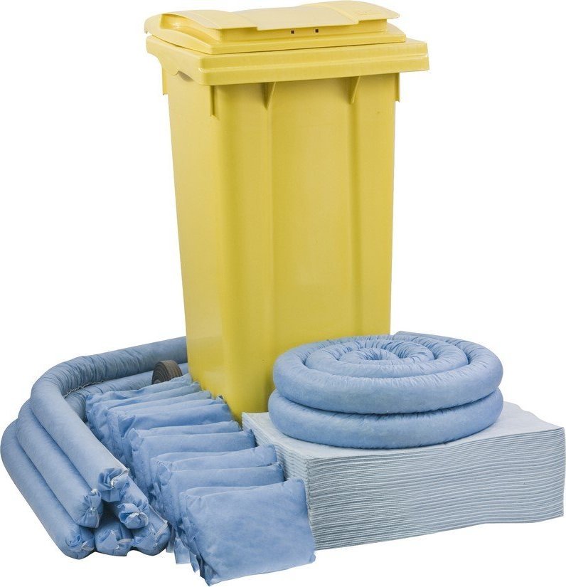 Topserw Zestaw sorbentów, mobilny Whelly 120 - sorbenty do oleju (absorpcja 112 l)