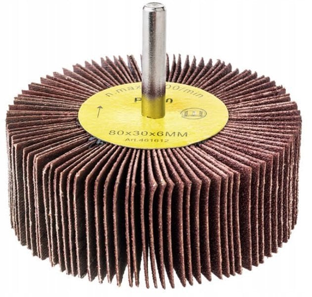 Drel Sanding disc with shank 80 x 30 x 6 P40