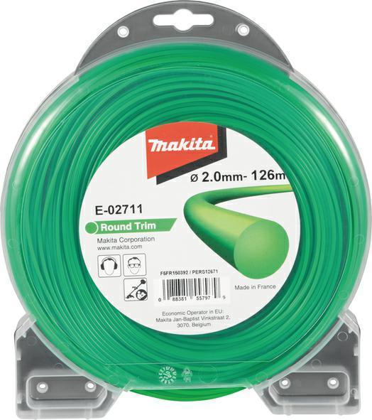 Makita Żyłka nylonowa okrągła 2mm / 126m (E-02711)