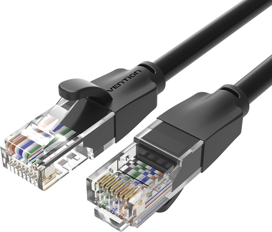 Vention IBEBD kabel sieciowy Czarny 0,5 m Cat6 U/UTP (UTP)