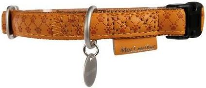 Zolux Obroża regulowana Mac Leather 25 mm - żółty