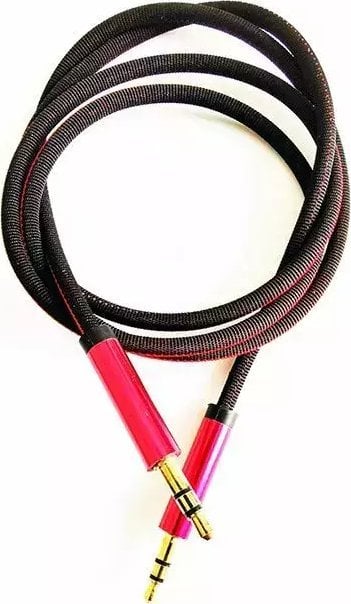 Kabel Mocco Jack 3.5mm - Jack 3.5mm 1m czerwony (4752168079911)