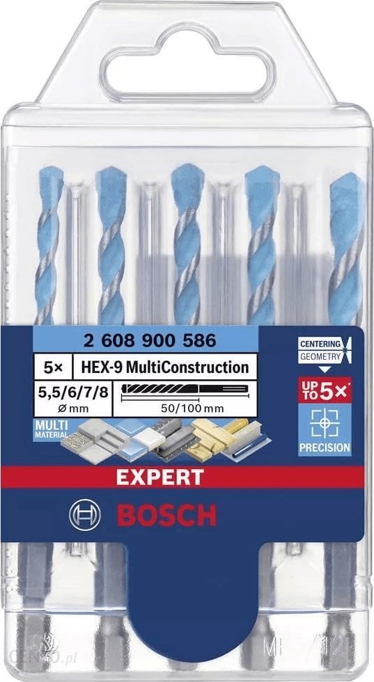 Wiertło Bosch Bosch Expert HEX-9 MultiConstruction drill set, 5 pieces (O 5.5 / 6 / 7 / 8mm)