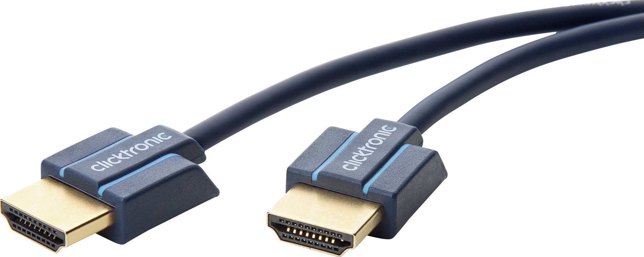 Фото - Кабель Clicktronic Kabel  HDMI - HDMI 1.5m granatowy 
