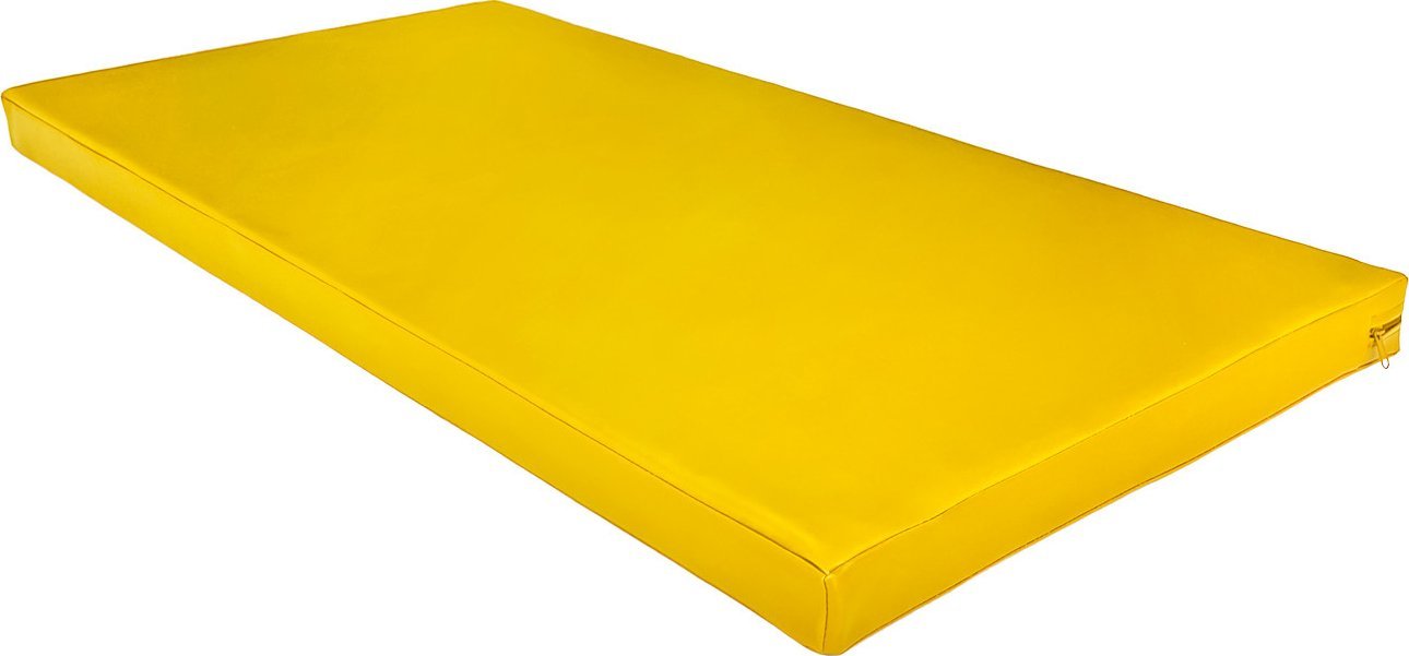 UnderFit Materac gimnastyczny 120 x 60 x 6 cm miękki żółty