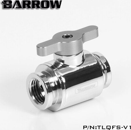 Barrow Barrow Ball Valve (10mm) G1/4 Zoll Kugelhahn, silber - silber