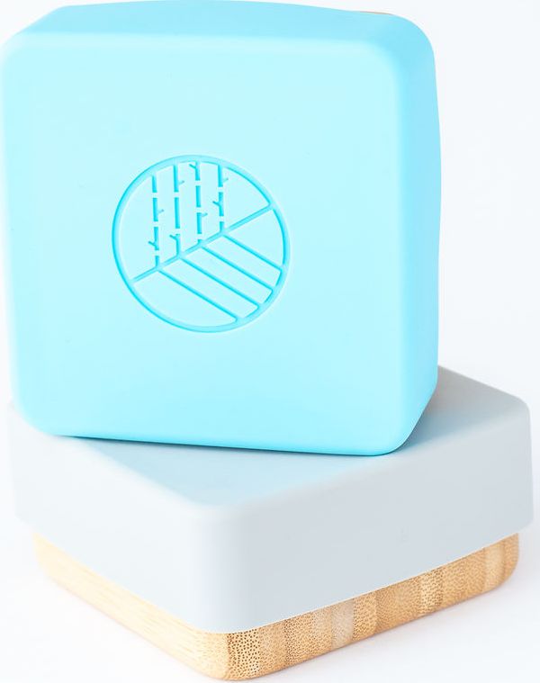 ECO RASCALS ECORASCALS* Bambusowe pojemniki na przekąski 2 szt szaro-niebieski