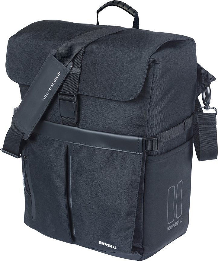 Basil Torba BASIL MOVE COMMUTER BICYCLE BAG, MIK HOOKS, 15L, Wodoodporna, Black