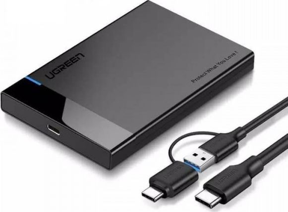 Kieszeń Ugreen 2.5" SATA HDD/SSD - USB-C (60735)