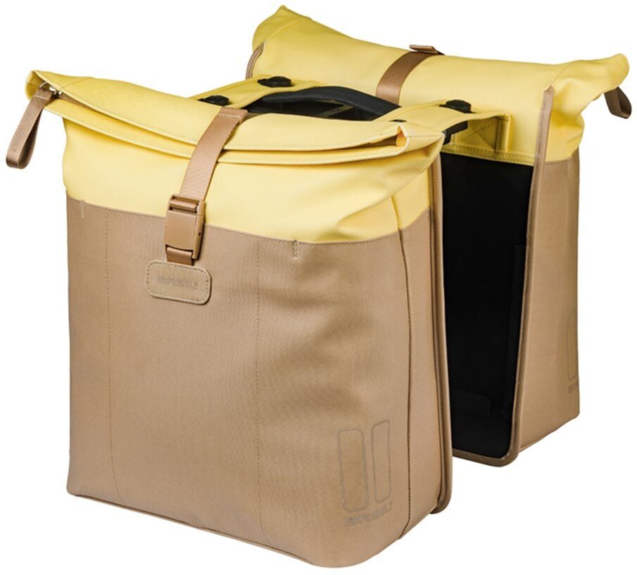 Basil Sakwa podwójna VIVE DOUBLE PANNIER BAG 28-35L, MIK System (ready to go), sand/yellow (BAS-1852...