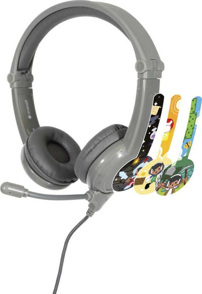 BuddyPhones Galaxy 3+ Szare (BP-GALAXY-GREY)