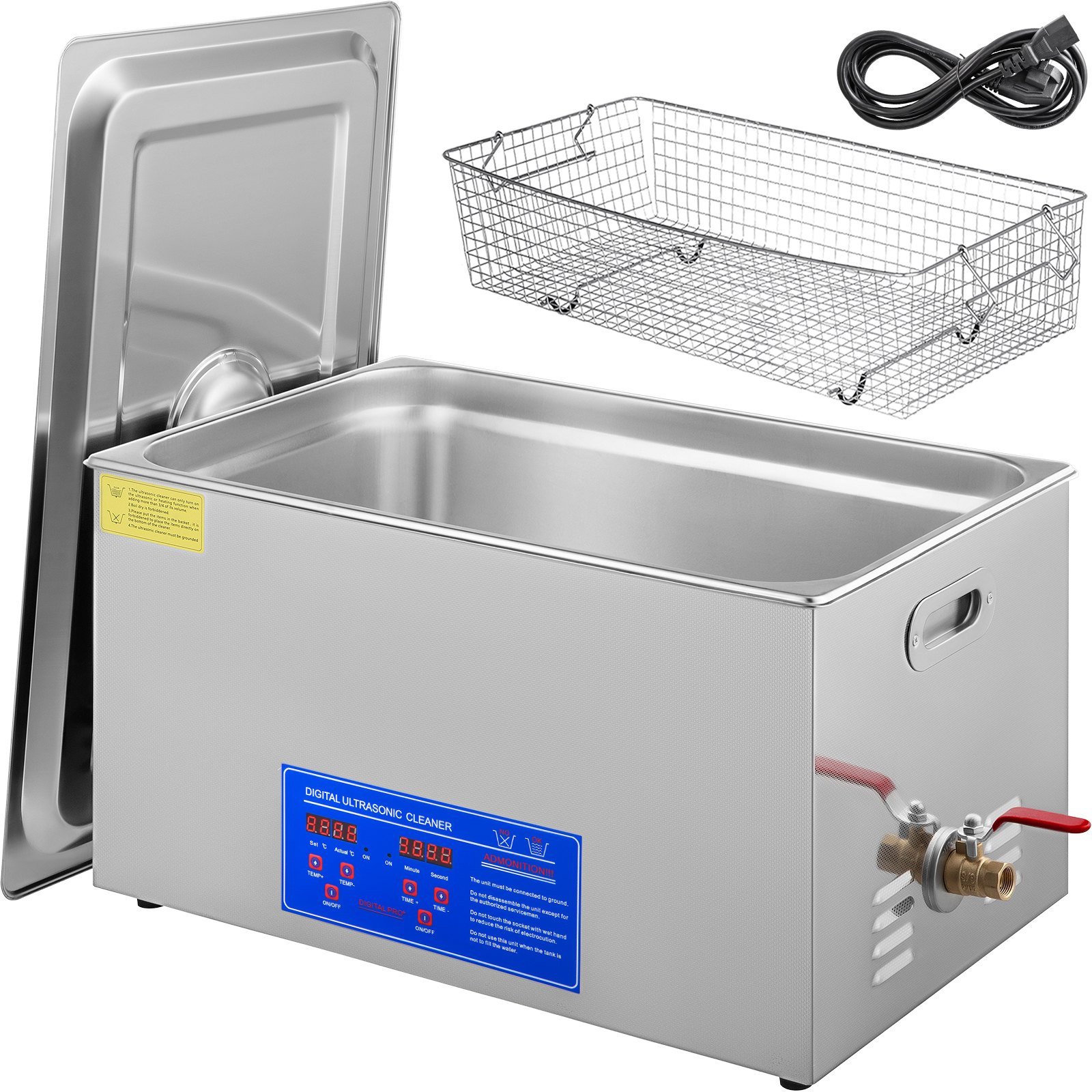 Myjka Ultradźwiękowa Przenośna Sterylizator + Timer 22L 480 W