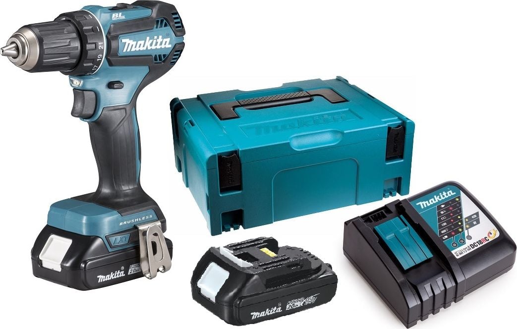 Wiertarko-wkrętarka Makita DHP485RAJ 18 V 2 x akumulator 2 Ah