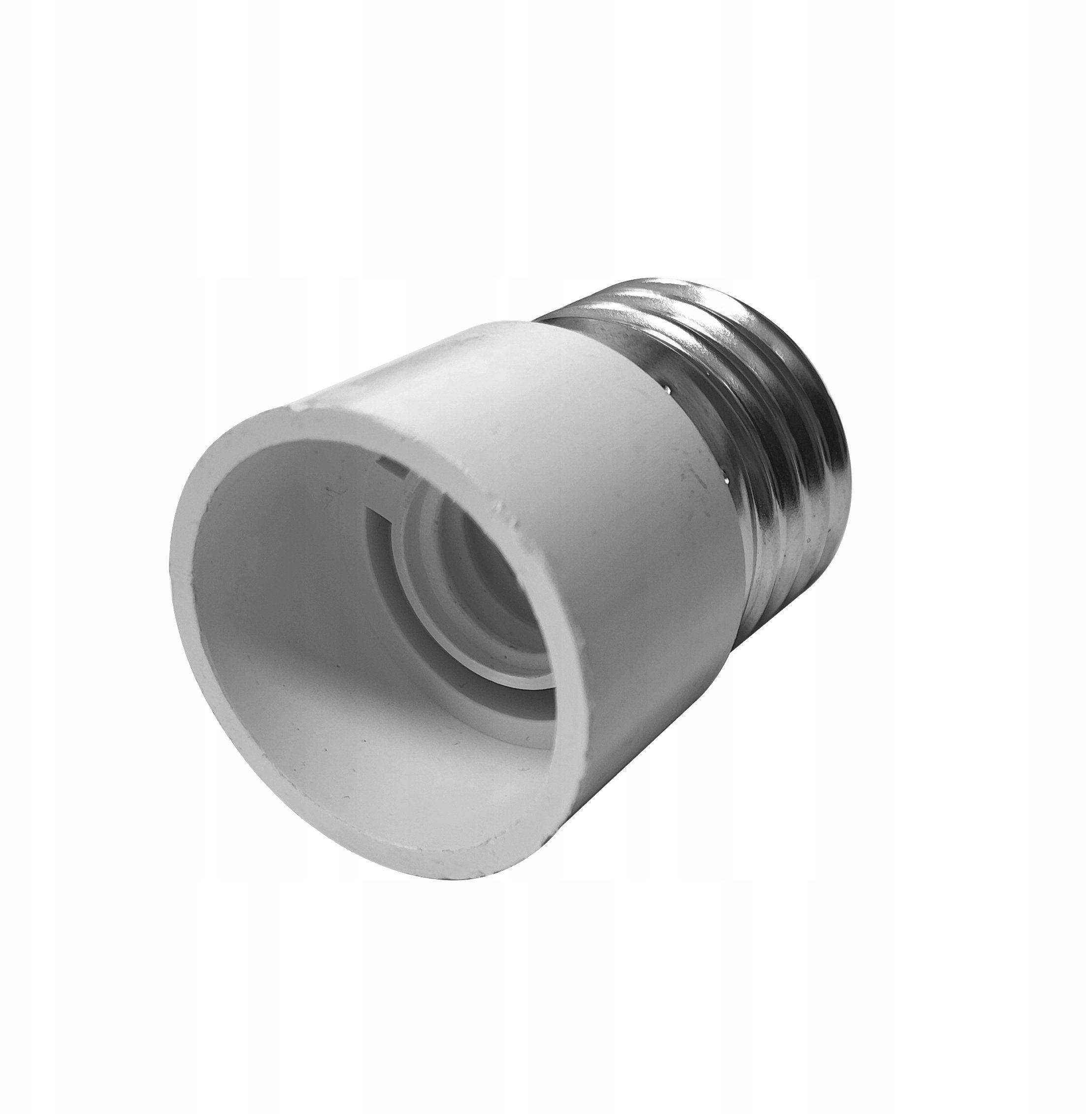 Plastrol Przejściówka z E-27 na E-14 biały adapter przejście E27/E14 Plastrol