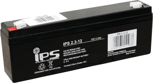 akumulator VRLA AGM 12V 2.3A, 6-9lat, T1 4,8mm