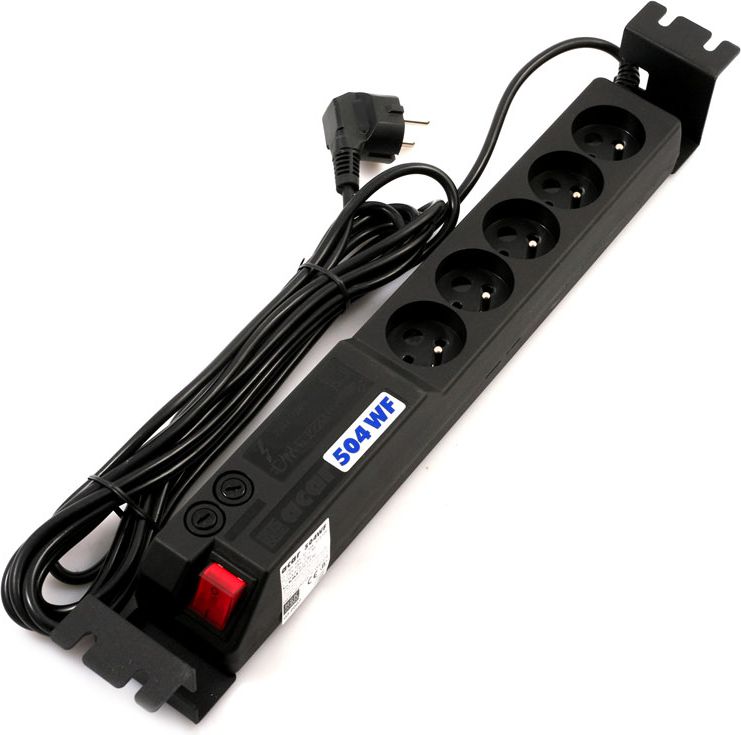 Acar Listwa zasilająca 504WF RACK 19" 5x 230V PL 5m (W0076)