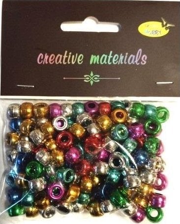 FANDY Koraliki metalowe 6mm 36g 150szt MIX
