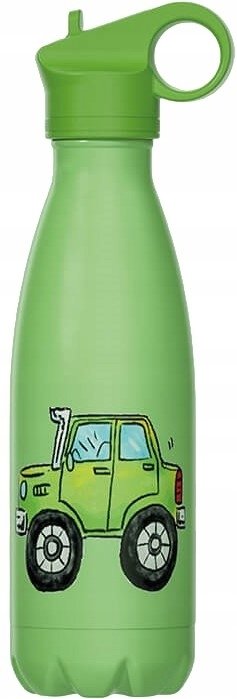 Maestro Kubek termiczny butelka dla dzieci dziecka 400ml autko MAESTRO MR-1645-B