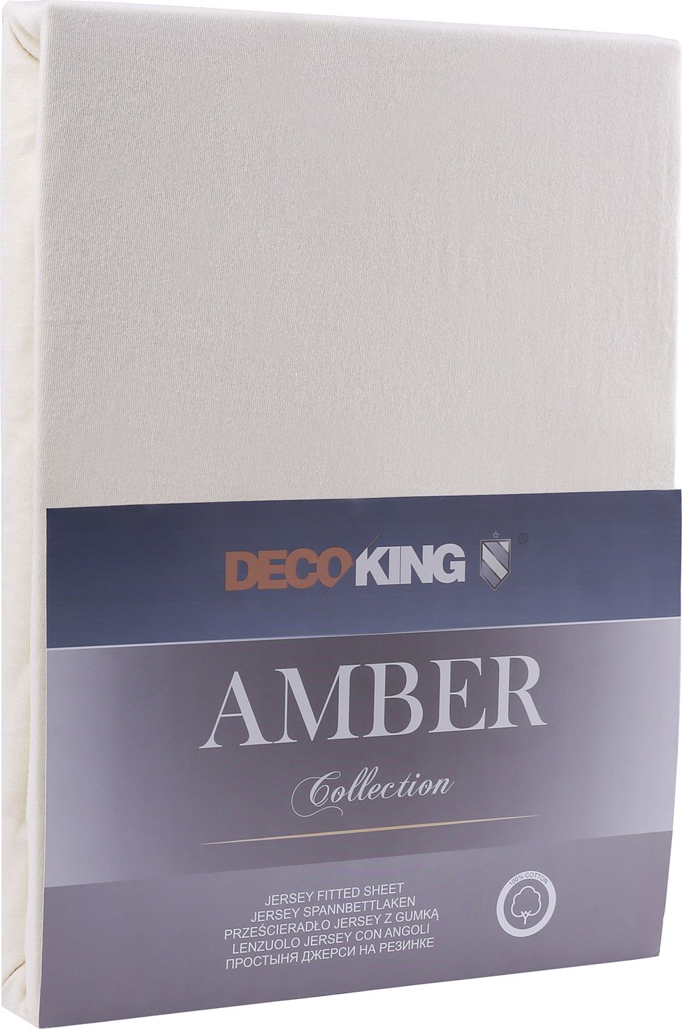 Decoking Prześcieradło Amber kremowe r. 140x200 cm
