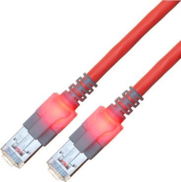 Kabel S/FTP kat. 6 (klasa E), LSOH, skrętka, 0,5 m