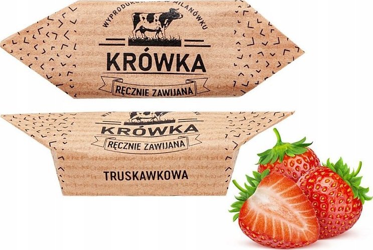 B&B Słodycze z Pomysłem Krówki ciągutki truskawkowe 1kg