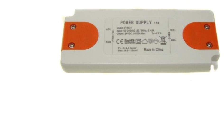 Zasilacz CV IP40 plastik 24V 15W