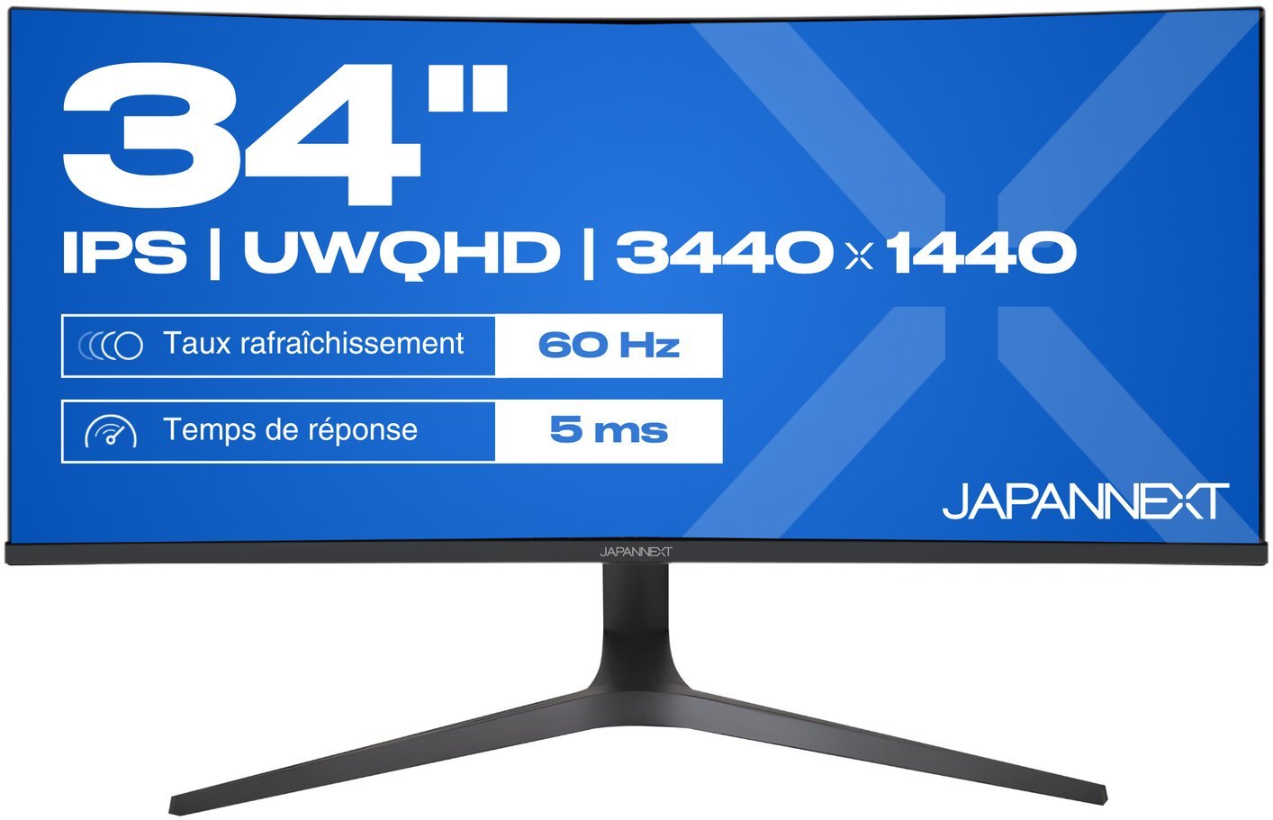 JAPANNEXT 86,4cm JN-IPS340UWQHD60C-C65W-HS curved UWQHD