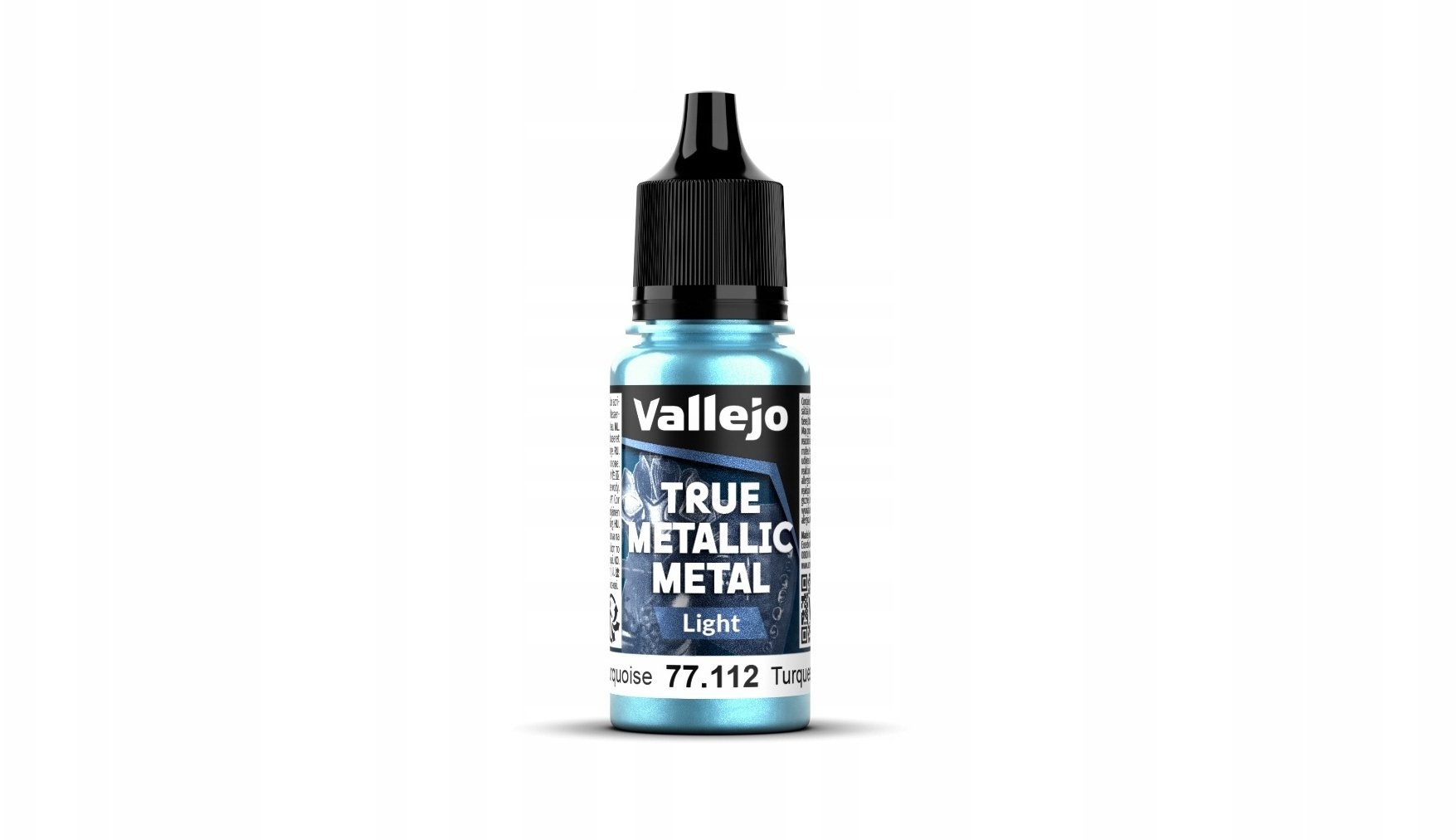 Vallejo : 77.112 - True Metallic Metal - Light - Hydra Turquoise (18 ml)