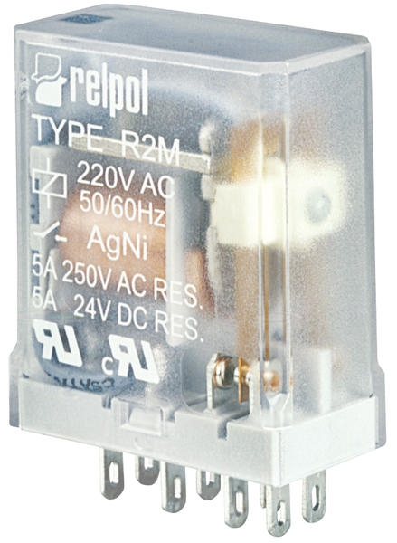 Relpol Przekaźnik przemysłowy miniaturowy 2P 5A 250V IP40 R2M-2012-23-1024 - 617171