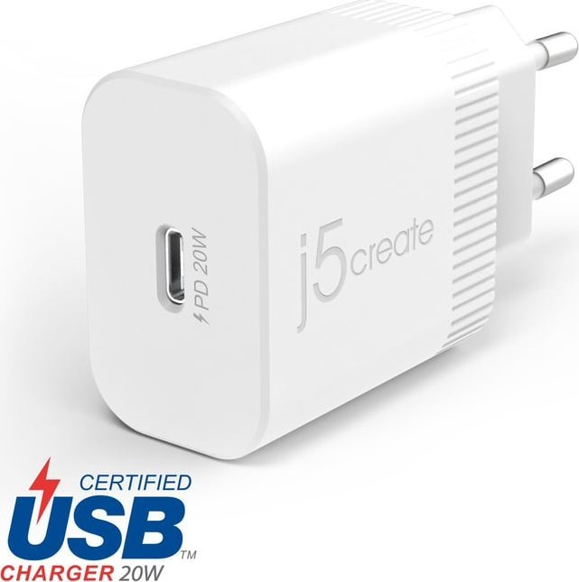 Ładowarka j5create 20W PD USB-C WALL CHARGER - EU