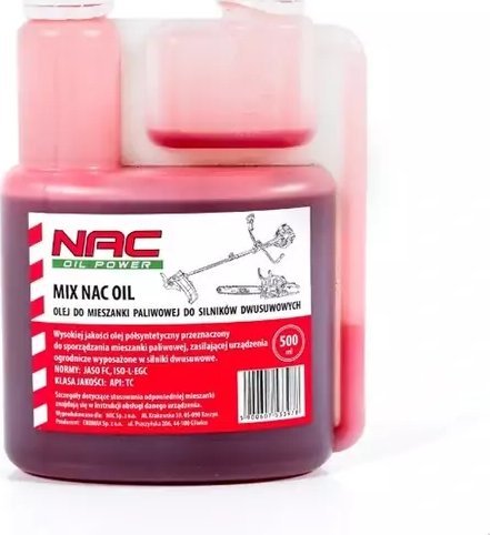 NAC NAC OLEJ DO MIESZANKI PALIW. 0,5L 2-SUW Z DOZOWNIKIEM