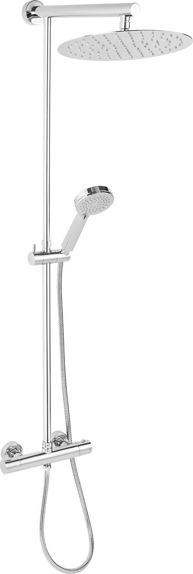 Фото - Душова система Ferro Zestaw prysznicowy Sourcing Shower set  FRESCO NP76-TBR7U, adjustable stand 80-125 cm in the set, thermostatic bag 