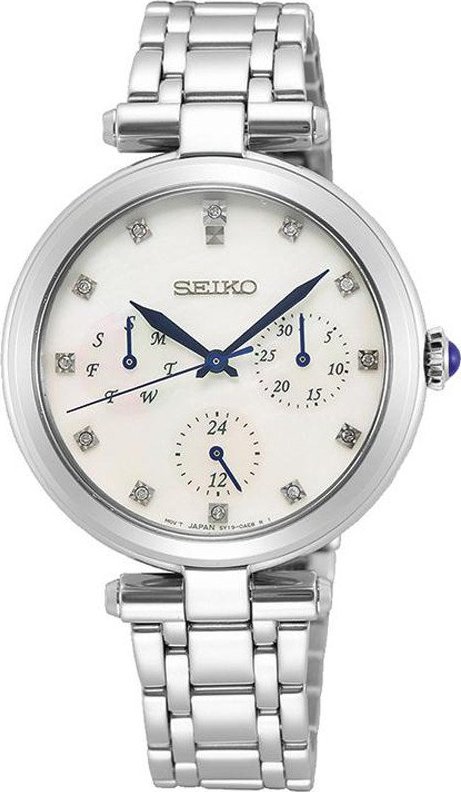 Zegarek Seiko Zegarek damski Seiko SKY663P1 srebrny