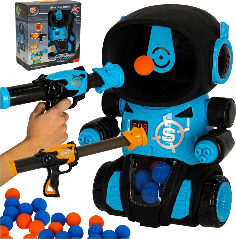 ProNice Gra zręcznościowa robot strzelanie do celu gra + 2x pistolet + kulki Kik sp. z o.o. sp. k. (...