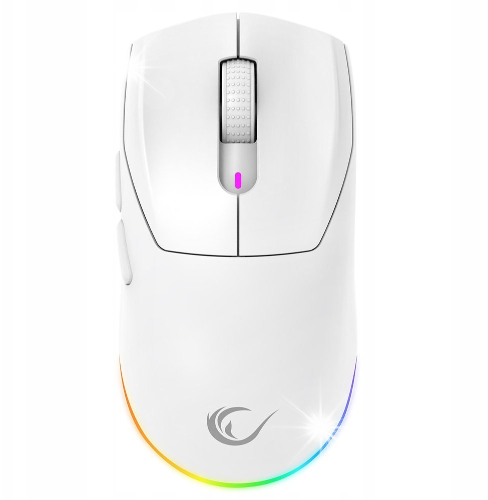 Mysz Mysz bezprzewodowa Rampage Prote M5 24000 DPI RGB LED 1K Hz biała