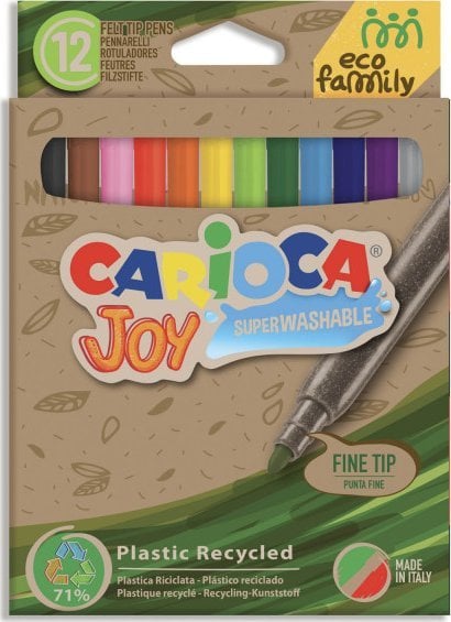 Carioca Flamastry Carioca Joy EcoFamily 12 kolorów