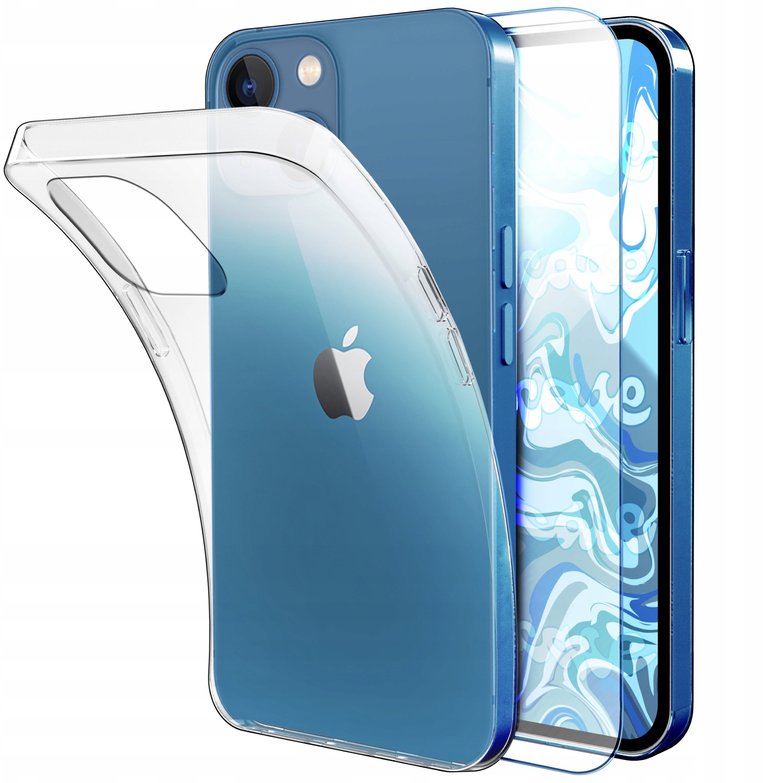Hello Case ETUI DO IPHONE 13 MINI GUMOWE OBUDOWA CASE SILIKON SLIM POKROWIEC SZKŁO