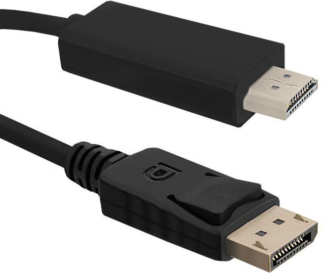 Kabel Qoltec DisplayPort - HDMI 1m czarny (50435)
