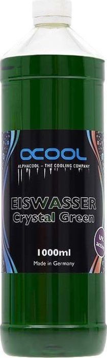 Alphacool Woda lodowa Crystal Green UV-aktywny 1000ml Gotowa mieszanka